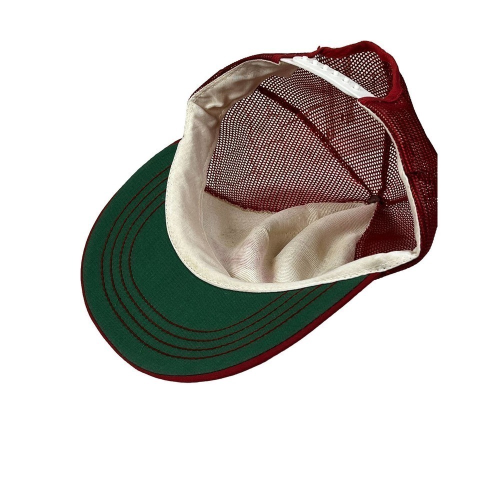 Vintage Trucker Style Hat - Red Snapback ~ Longhorn Custom Coating Co Odessa TX - Picture 6 of 6